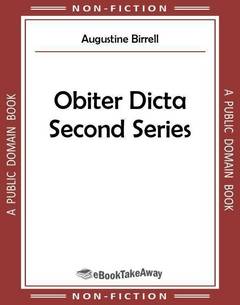 Obiter Dicta Second Series